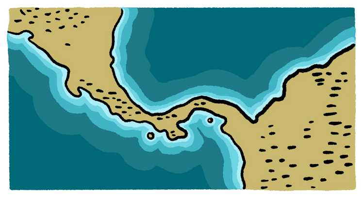 What is an isthmus?