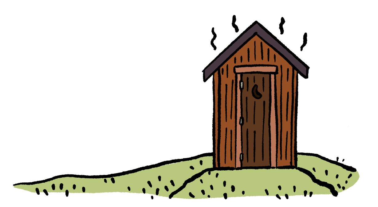 What is a pit toilet?