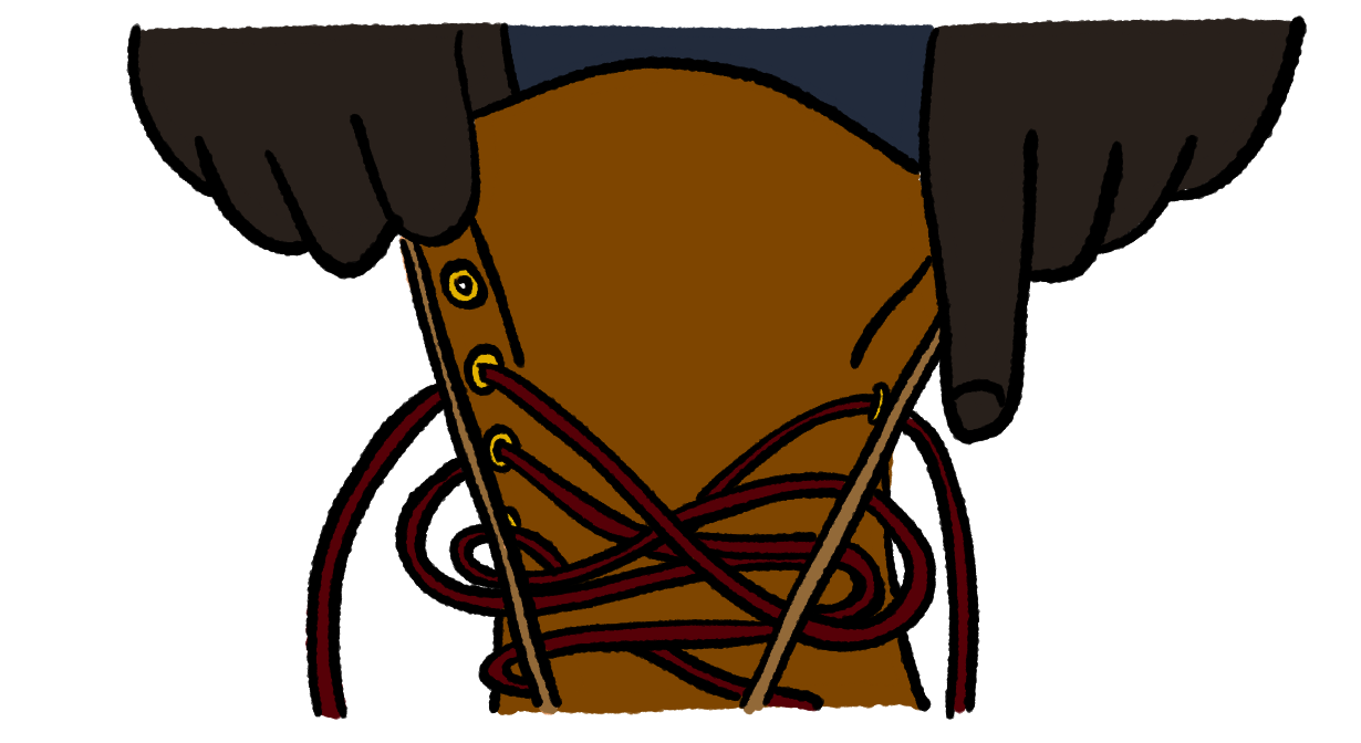 What is a gusseted tongue?